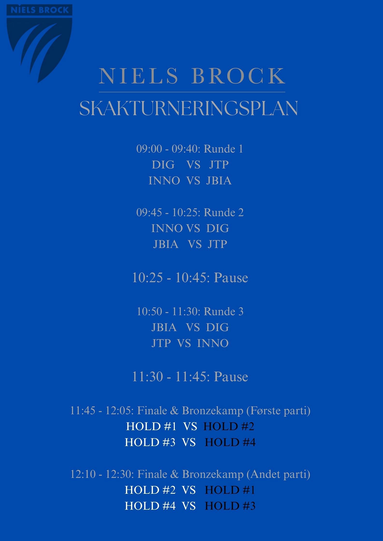 Niels Brocks skakturneringsplan