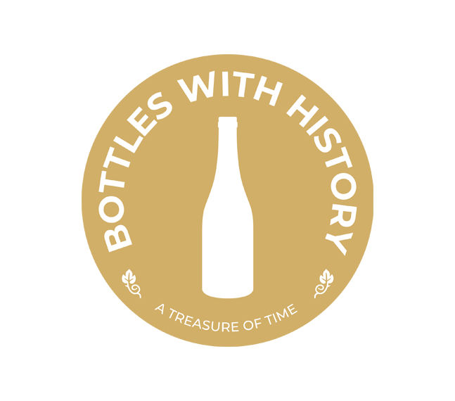 Firmaet Bottles with history's logo